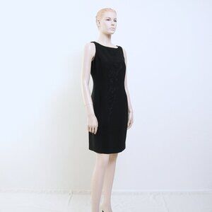 Jones New York Sleeveless Floral Beaded Mini Dress